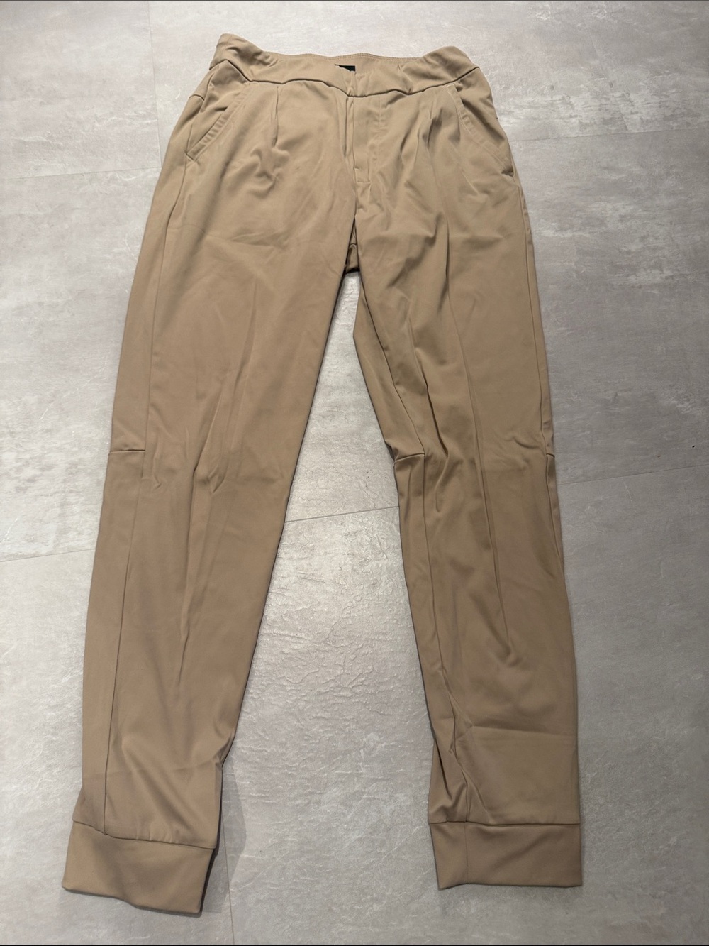 BALEAF Men’s Khaki Performance Jogger Pants Small Stretch Athletic Travel